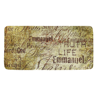 Old Religious Words Print Towel