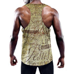Old Religious Words Print Training Tank Top
