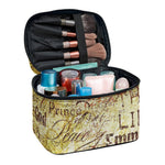 Old Religious Words Print Travel Makeup Bag