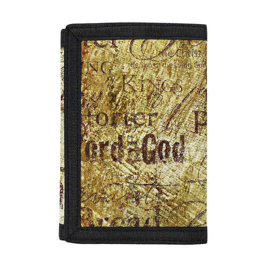 Old Religious Words Print Trifold Wallet