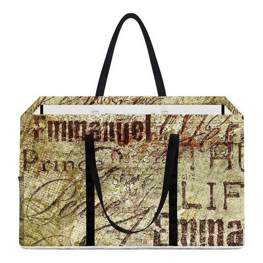 Old Religious Words Print Utility Tote Bag