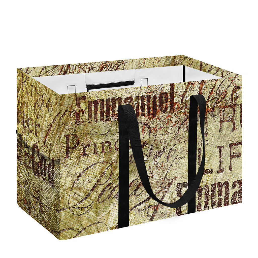 Old Religious Words Print Utility Tote Bag
