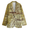 Old Religious Words Print Women's Blazer