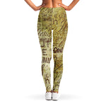Old Religious Words Print Women's Leggings