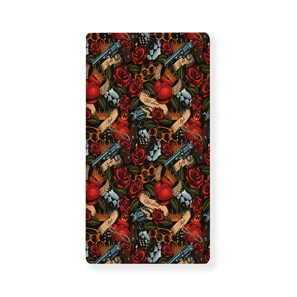 Old School Tattoo Print Baby Crib Sheet