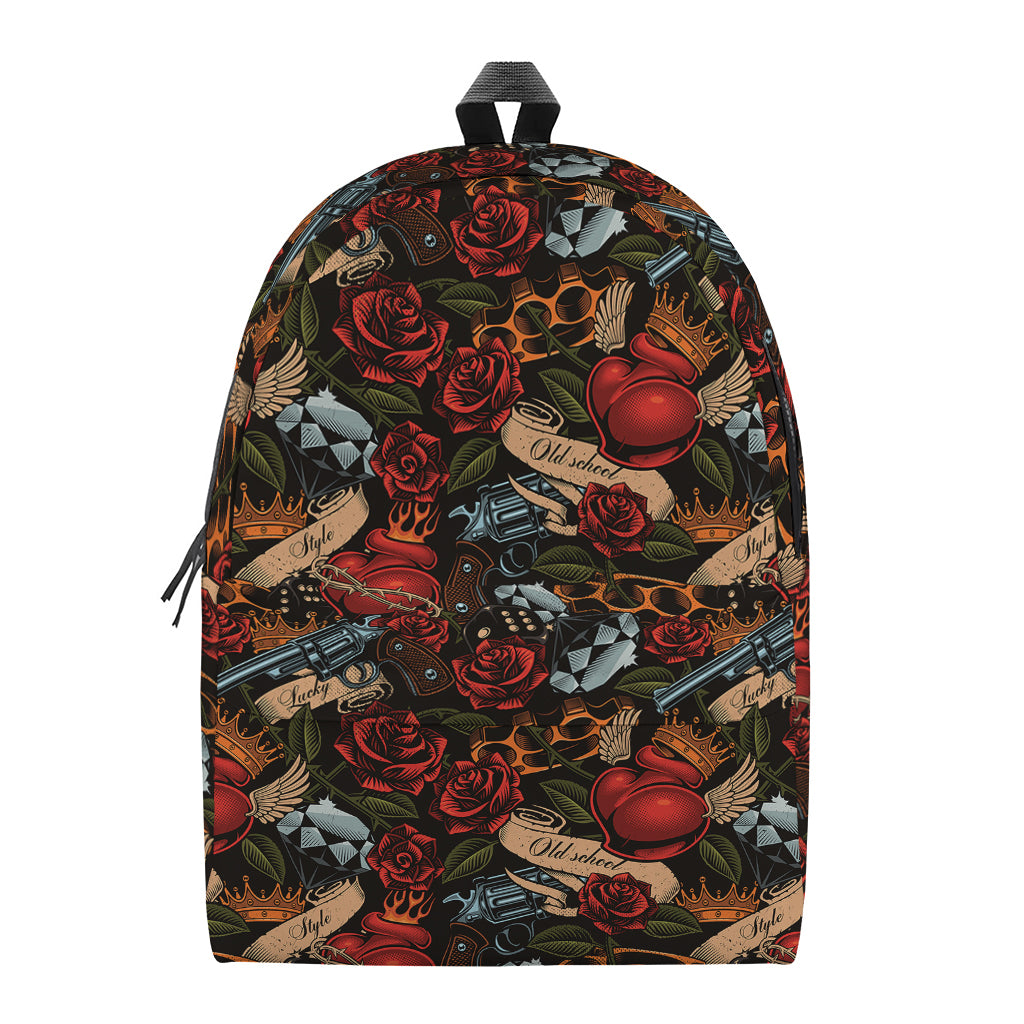 Old School Tattoo Print Backpack