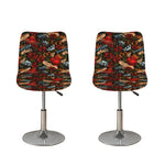 Old School Tattoo Print Bar Stool Covers