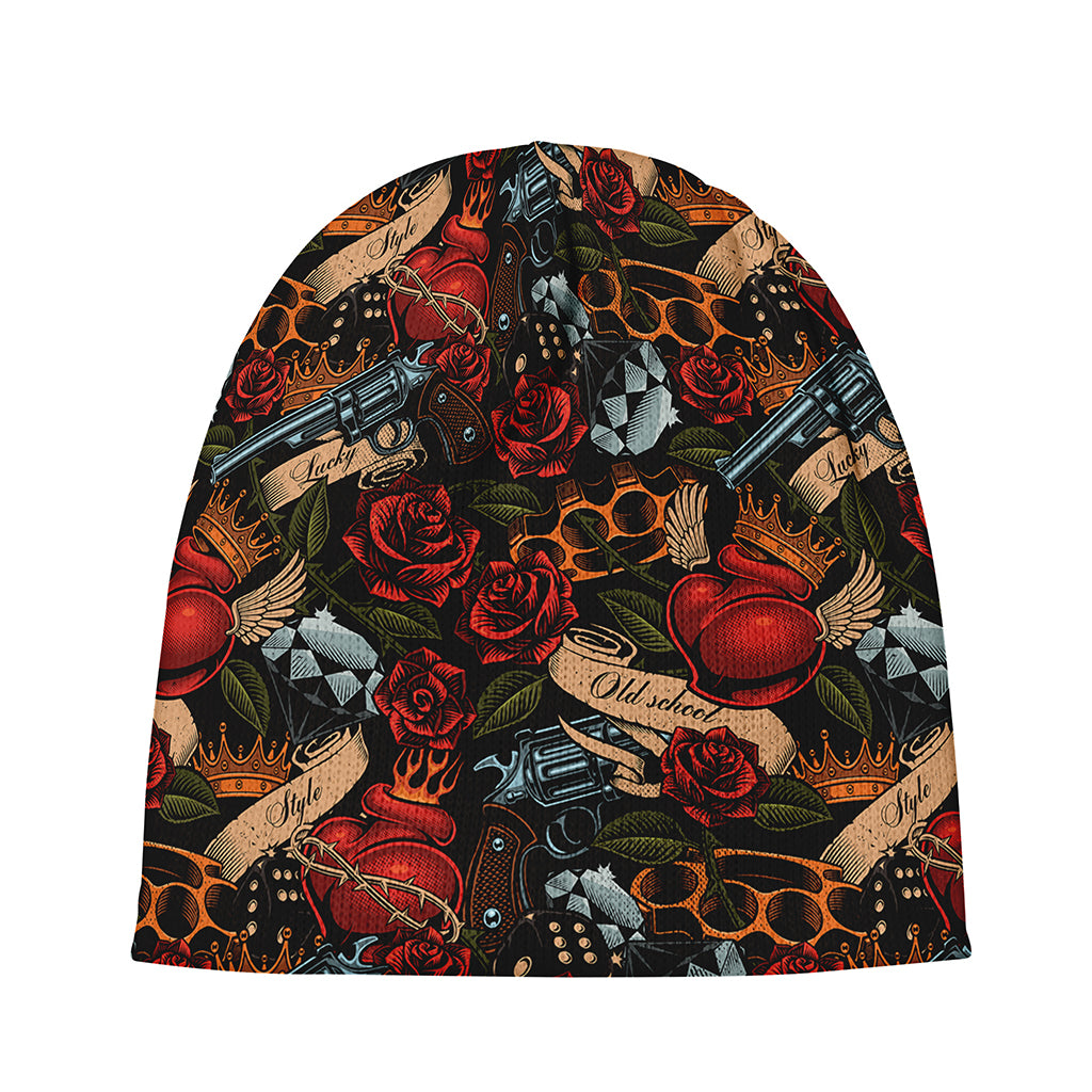 Old School Tattoo Print Beanie