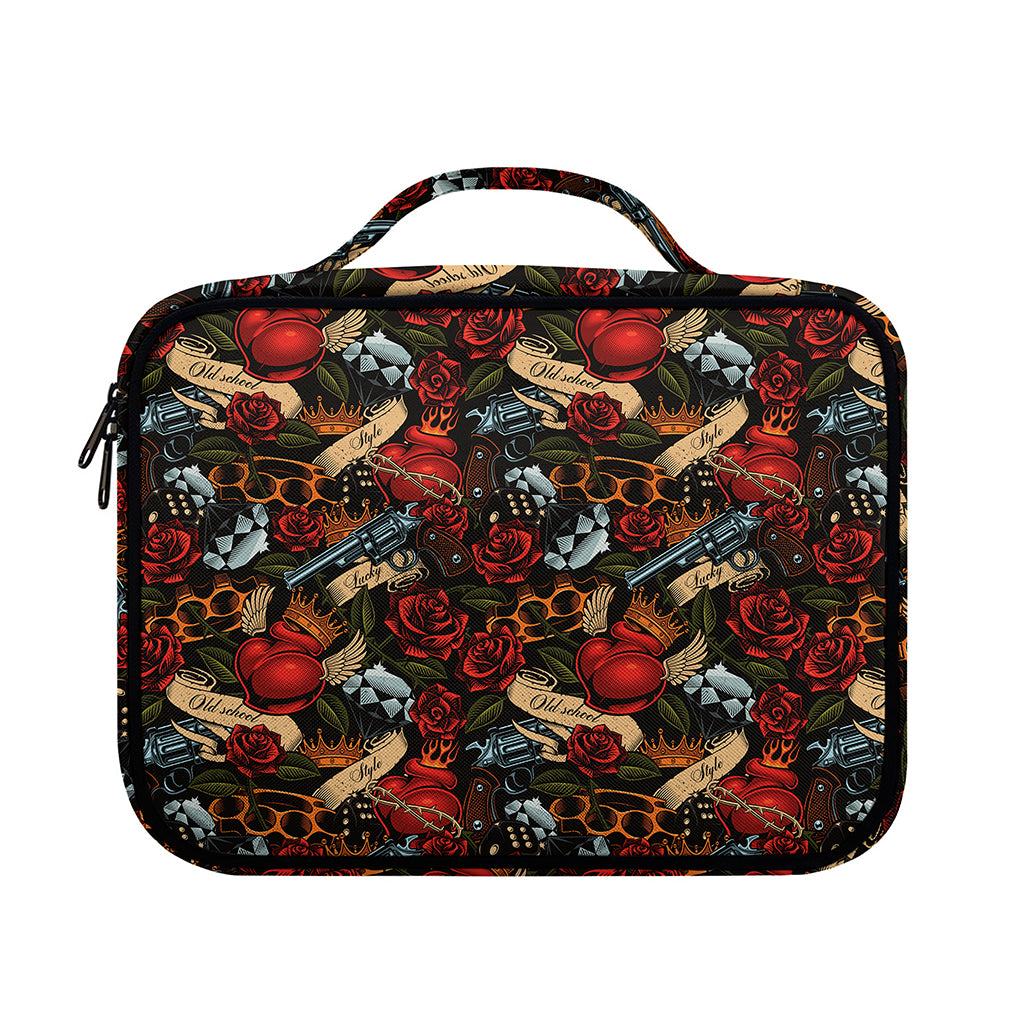 Old School Tattoo Print Briefcase Bible Bag