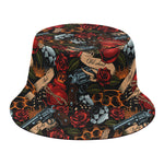 Old School Tattoo Print Bucket Hat