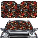 Old School Tattoo Print Car Windshield Sun Shade