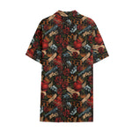 Old School Tattoo Print Cotton Hawaiian Shirt