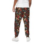 Old School Tattoo Print Cotton Pants