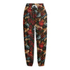 Old School Tattoo Print Fleece Lined Knit Pants