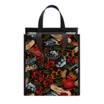 Old School Tattoo Print Insulated Lunch Tote