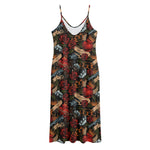 Old School Tattoo Print Jersey Midi Cami Dress