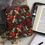 Old School Tattoo Print Leather Bible Cover