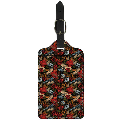 Old School Tattoo Print Luggage Tag