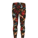 Old School Tattoo Print Men's leggings