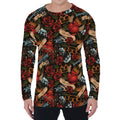 Old School Tattoo Print Men's Long Sleeve T-Shirt