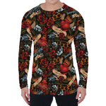 Old School Tattoo Print Men's Long Sleeve T-Shirt