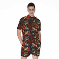 Old School Tattoo Print Men's Romper