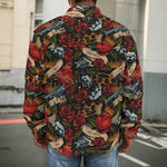 Old School Tattoo Print Men's Shirt Jacket