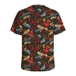 Old School Tattoo Print Men's Sports T-Shirt