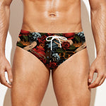 Old School Tattoo Print Men's Swim Briefs