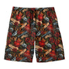 Old School Tattoo Print Men's Swim Trunks