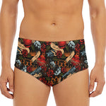 Old School Tattoo Print Men's Triangle Swim Briefs