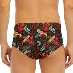Old School Tattoo Print Men's Triangle Swim Briefs
