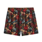 Old School Tattoo Print Mesh Shorts