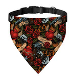 Old School Tattoo Print Over The Collar Dog Bandana