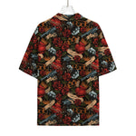 Old School Tattoo Print Rayon Hawaiian Shirt