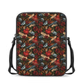 Old School Tattoo Print Rectangular Crossbody Bag