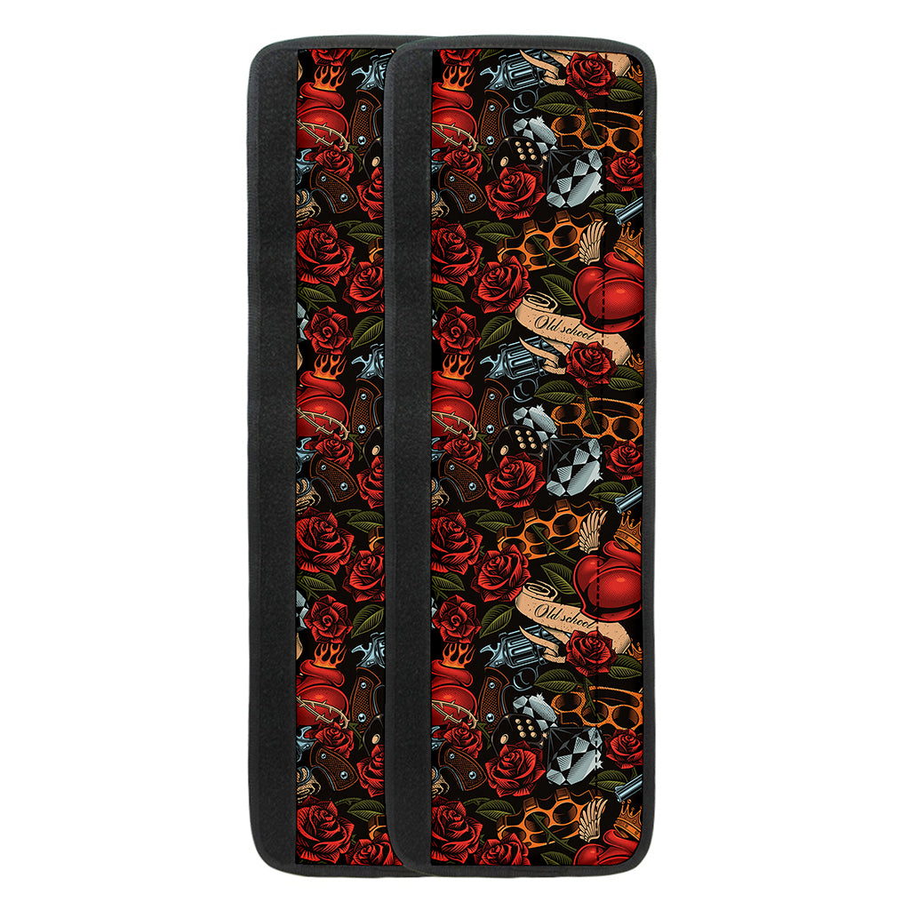 Old School Tattoo Print Refrigerator Handle Covers