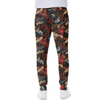 Old School Tattoo Print Scuba Joggers