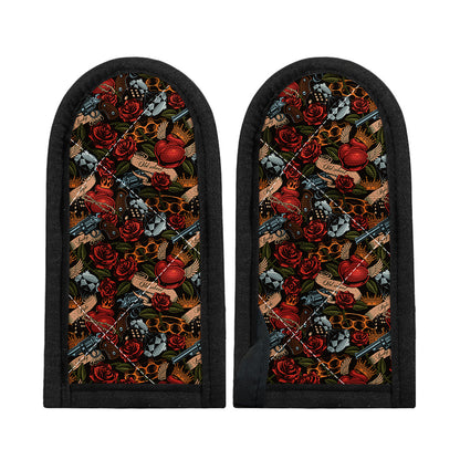 Old School Tattoo Print Skillet Handle Cover