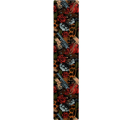 Old School Tattoo Print Table Runner