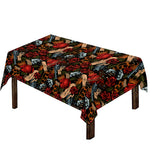Old School Tattoo Print Tablecloth