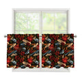 Old School Tattoo Print Tier Curtains