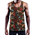 Old School Tattoo Print Men's Workout Tank Top
