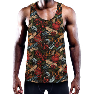 Old School Tattoo Print Training Tank Top