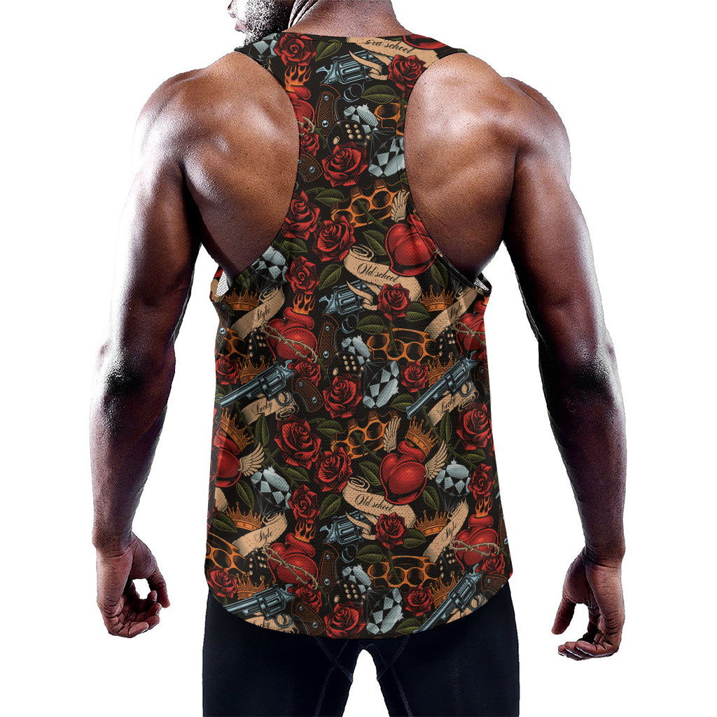 Old School Tattoo Print Training Tank Top