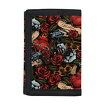 Old School Tattoo Print Trifold Wallet