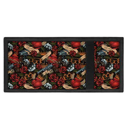 Old School Tattoo Print Trifold Wallet