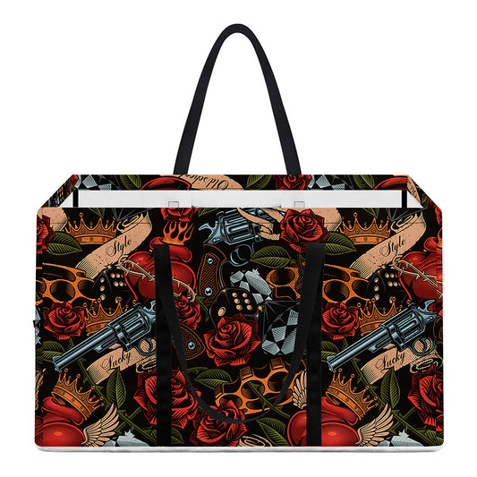 Old School Tattoo Print Utility Tote Bag