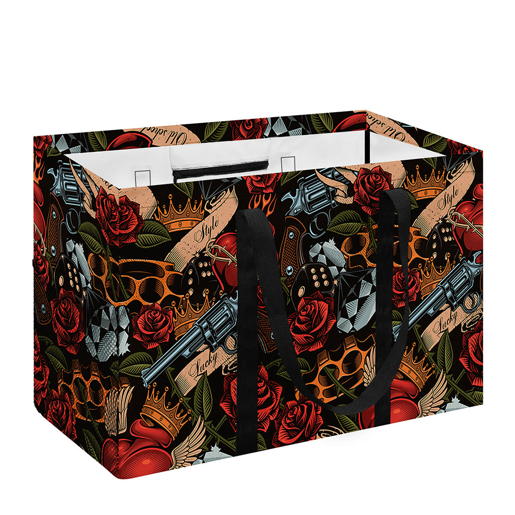 Old School Tattoo Print Utility Tote Bag