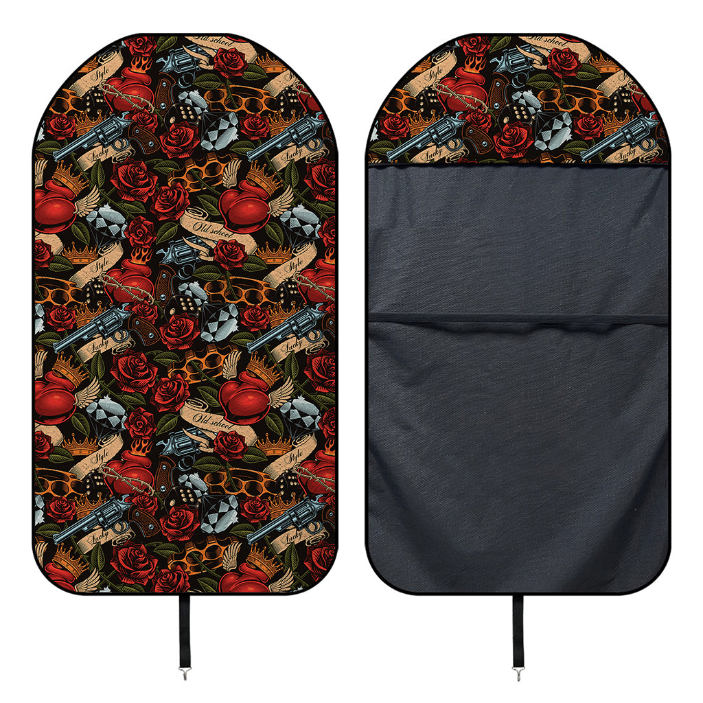Old School Tattoo Print Waterproof Car Seat Cover
